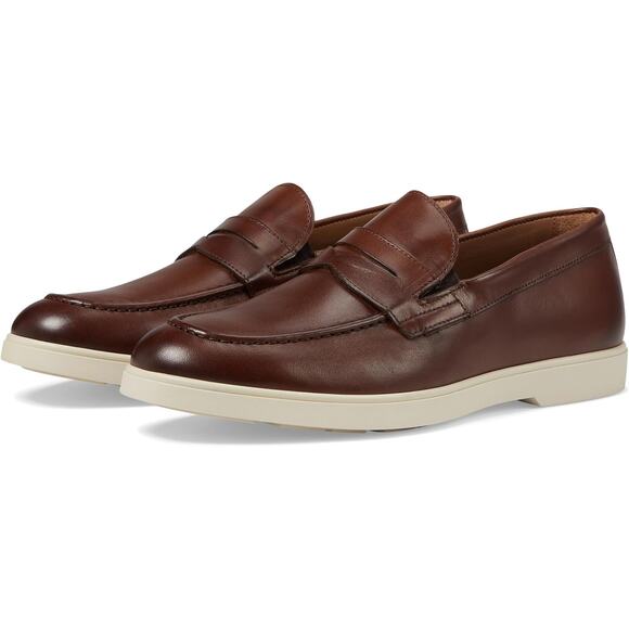 Bruno Magli Other - Bruno Magli Size 12 M Brown Cognac Leather Ettore Slip On Loafers Shoes P30-1